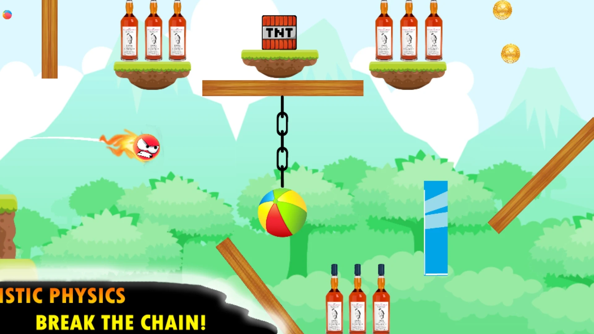 Knock Down Bottles: Slingshot screenshot